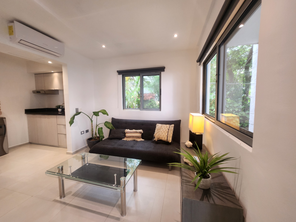 Modern Turnkey 1 Bedroom Condo for Sale in Playacar, Ground Floor Corner Unit